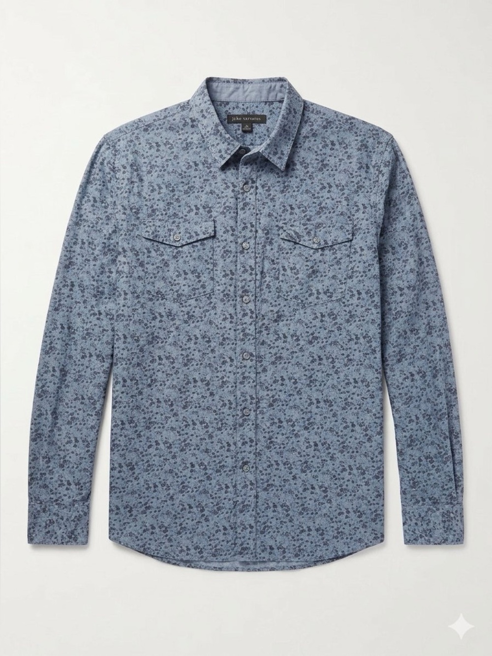 John Varvatos Men's XL Long Sleeve Floral Button Up Shirt PTP 23" EUC